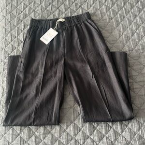 Everlane Easy Linen Pant, NWT, Sz Med, black